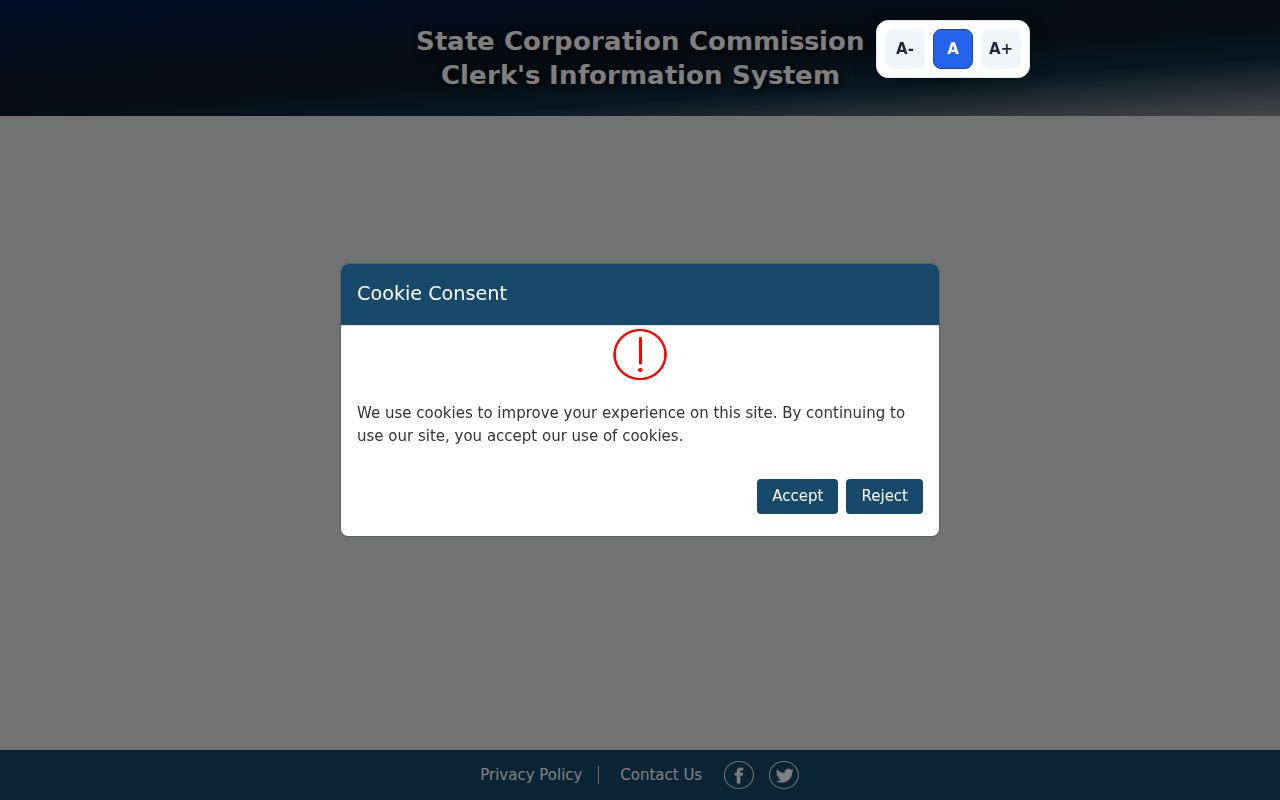 Fairfax residents directory Virginia SCC entity search screen